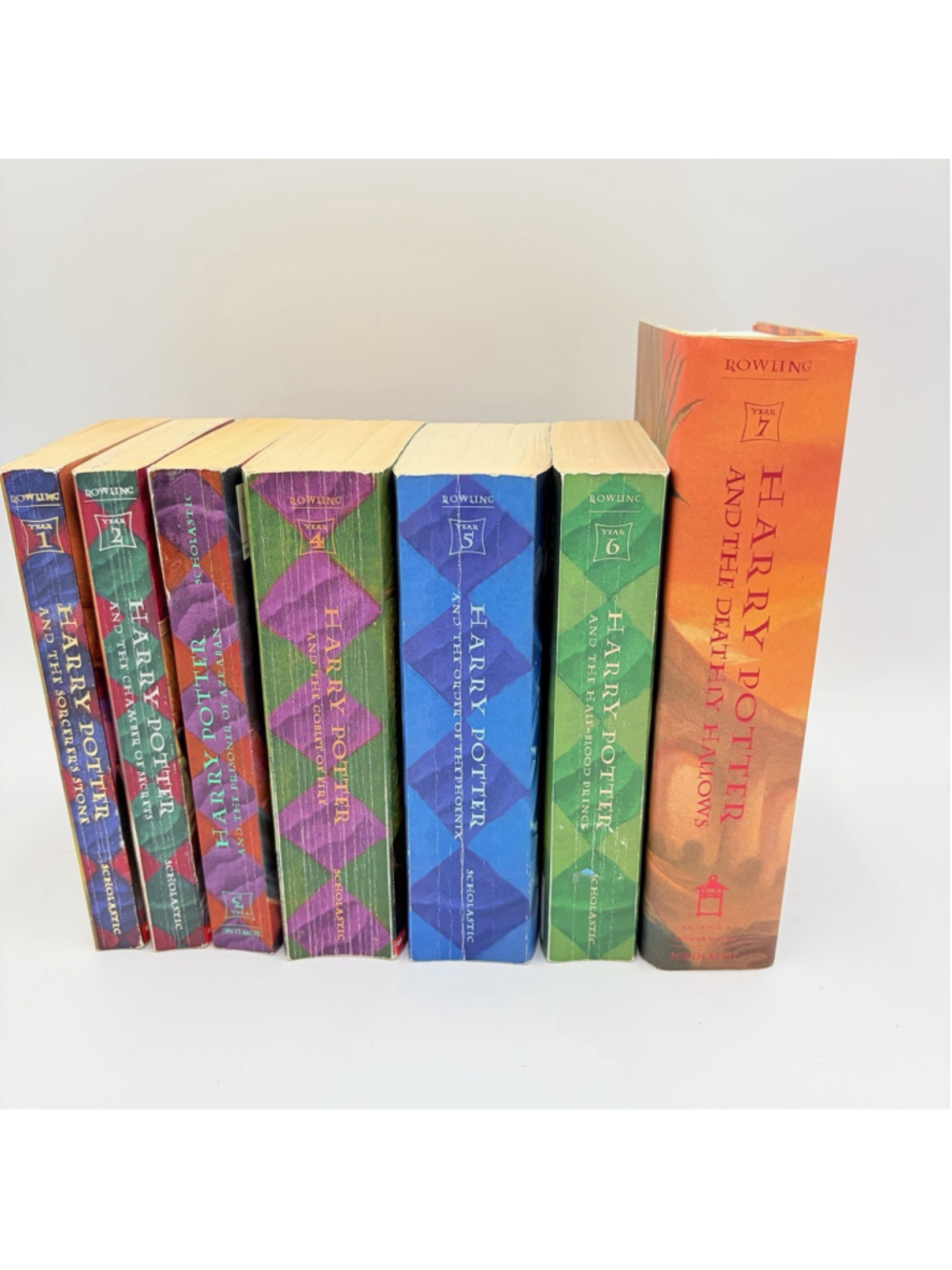 Harry Potter Complete Set 1-7 J.K. Rowling Scholastic Book 7 First Printing